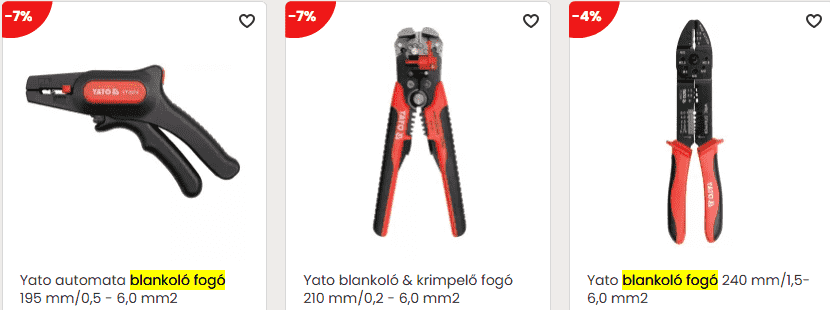 Blankoló fogó, krimpelő